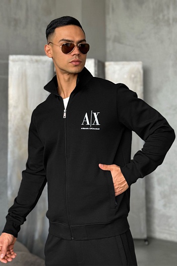 Спортивный костюм Armani Exchange logo-embroidered - Black   