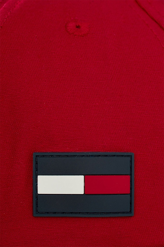 Мужская красная бейсболка Tommy Hilfiger logo-embroidered