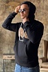 Мужское худи Palm Angels Leopard Teddy Bear - Black