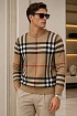 Мужская бежевая кофта Burberry check pattern