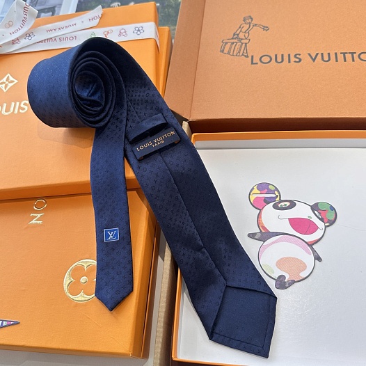 Галстук Louis Vuitton Monogram premium - Navy   