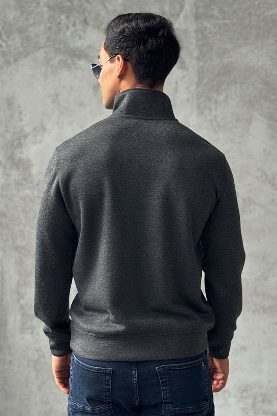 Утеплённая кофта Loro Piana zip-neck - Grey