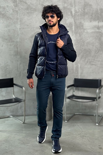 Куртка с вязаными рукавами Moncler   