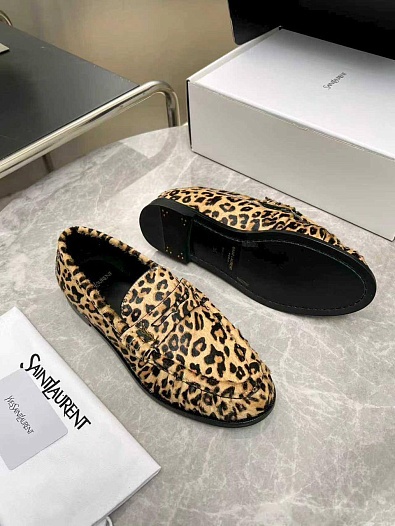Женские замшевые лоферы Yves Saint Laurent premium    