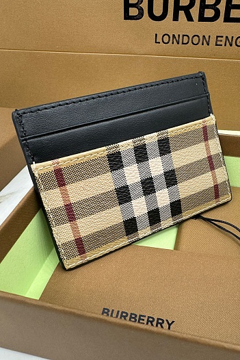 Кожаный кардхолдер Burberry Premium 10x7 см   