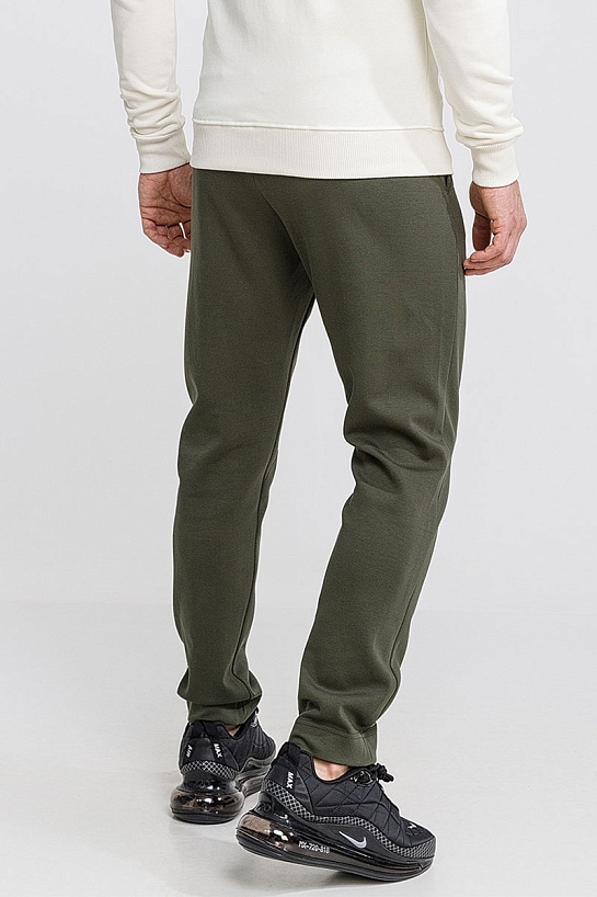 Зелёные спортивные штаны Hugo Boss logo-embroidered