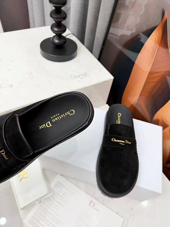 Женские замшевые мюли Dior Boy