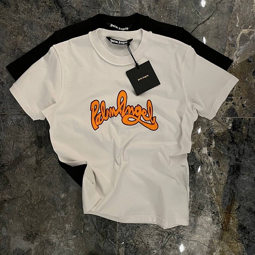Белая оверсайз футболка Palm Angels   