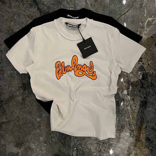 Белая оверсайз футболка Palm Angels