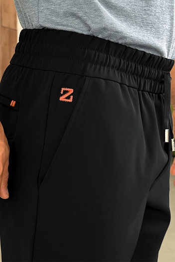 Мужские чёрные штаны Zegna   