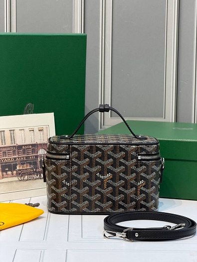 Кожаная сумка Goyard Muse Mini Vanity ​premium 16,5x10,5x8 см   