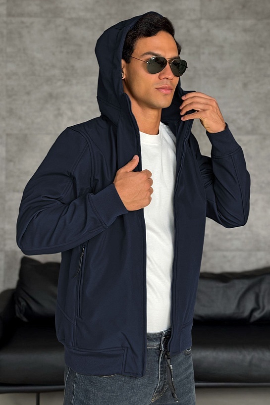 Синяя ветровка C.P. Company Pro-Tek lens detail