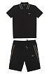 Мужское чёрное поло Hugo Boss Athleisure Paul