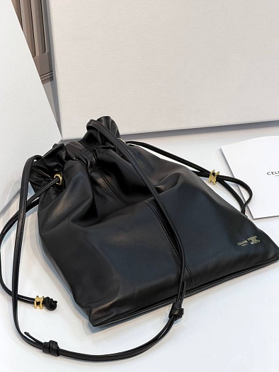 Кожаная сумка Celine Small Crystal Pouch premium 32x29x0.5 см   