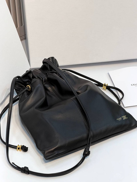 Кожаная сумка Celine Small Crystal Pouch premium 32x29x0.5 см