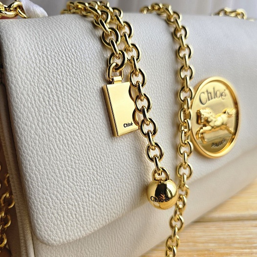 Кожаная сумка Chloe 28x17 см   