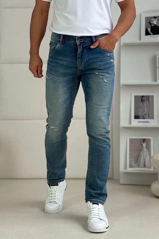 Мужские синие джинсы Dolce & Gabbana comfort fit