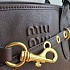 Кожаная сумка MIU MIU Aventure nappa 42x29 см - Chocolate
