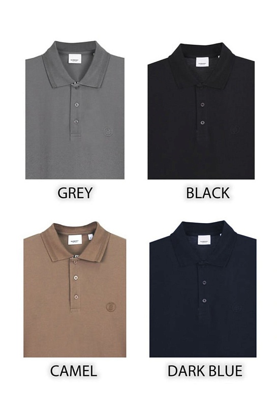 Мужское поло Burberry TB logo - Grey