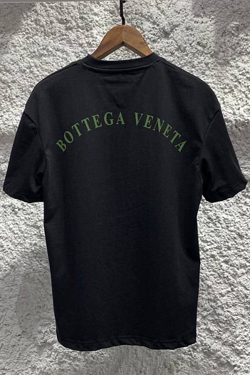 Чёрная оверсайз футболка Bottega Veneta   