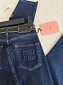 Женские синие джинсы MIU MIU