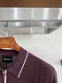 Вязаное поло коричневого цвета Kiton premium
