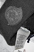 Мужская шапка серого цвета Moncler logo-patch