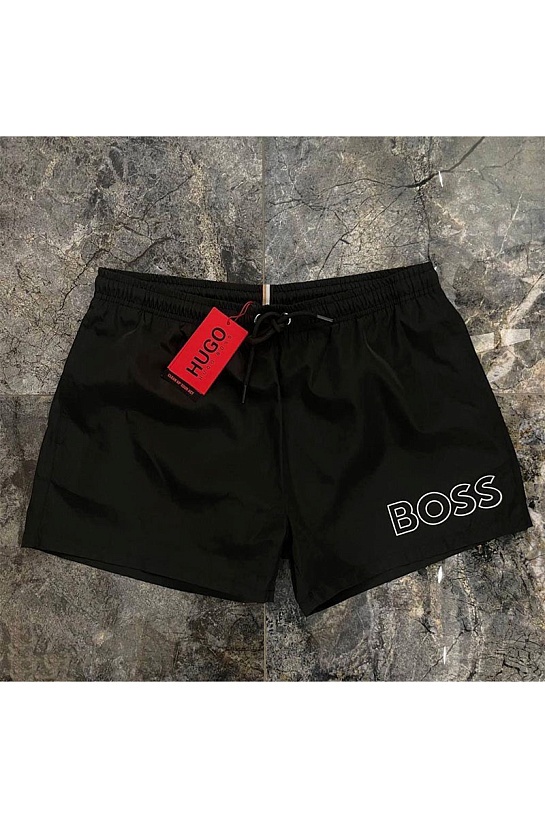 Мужские чёрные шорты Hugo Boss Mooneye