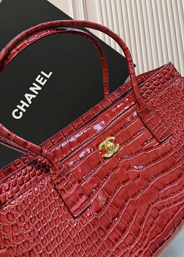 Кожаная сумка Chanel Shopping Tote premium 35x19x12 см   