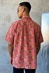 Мужская красная рубашка Dolce & Gabbana floral-print