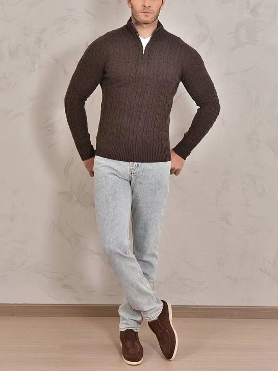 Мужские джинсы Brunello Cucinelli Premium Leisure Fit - Light Blue
