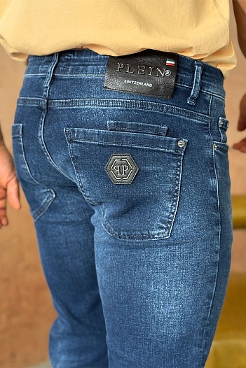 Мужские синие джинсы Philipp Plein Switzerland   
