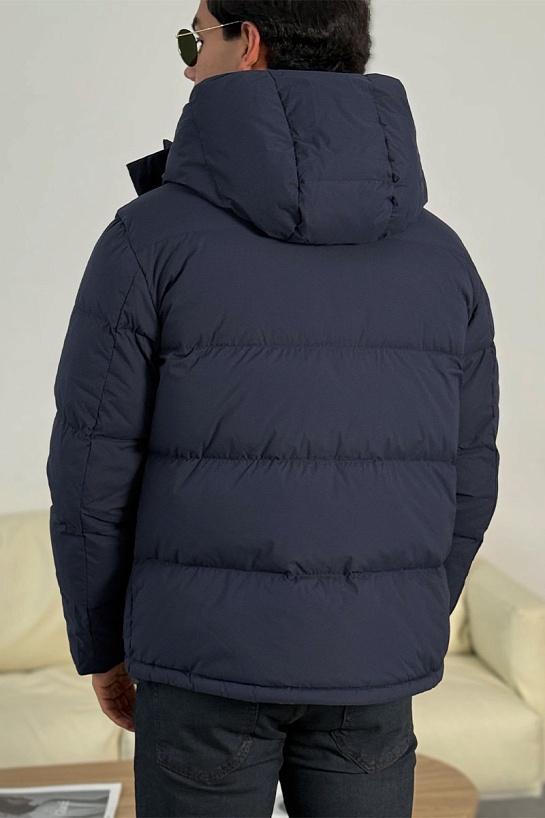 Мужской пуховик Prada Linea Rossa - Navy