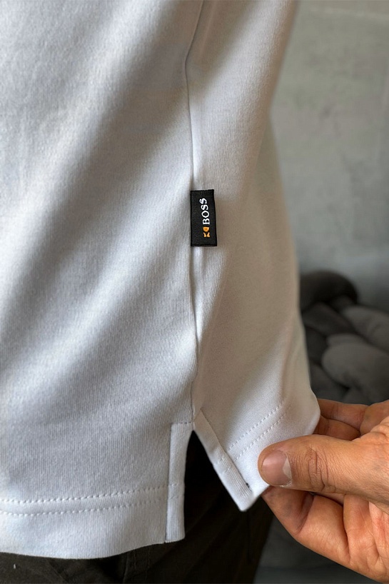 Мужское белое поло Hugo Boss