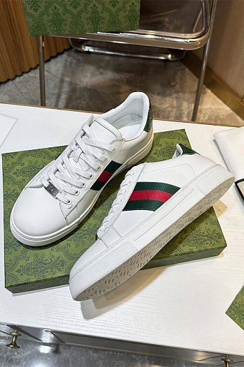 Мужские кроссовки Gucci Ace - White   