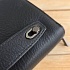 Кожаное чёрное портмоне Armani 21x12 см