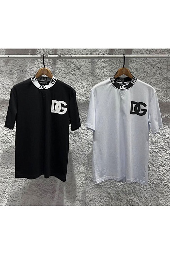 Белая оверсайз футболка Dolce&Gabbana logo-print   