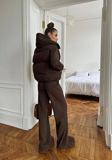 Женский костюм тройка на флисе Schiaparelli premium   