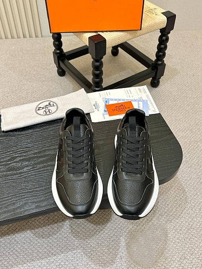 Мужские кожаные кроссовки Hermes   
