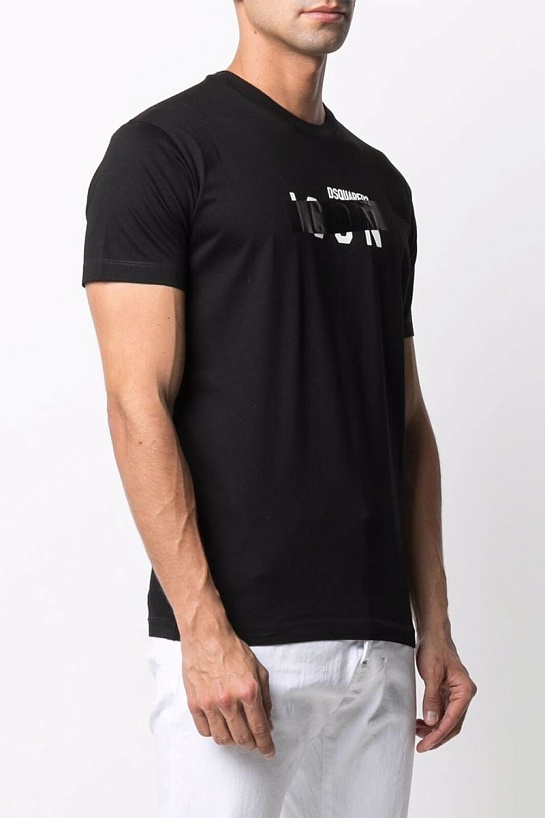 Мужская футболка Dsquared2 Tape Detail - Black