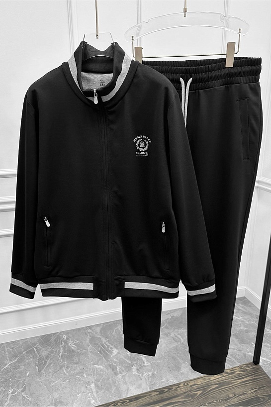 Спортивные штаны Brunello Cucinelli чёрного цвета