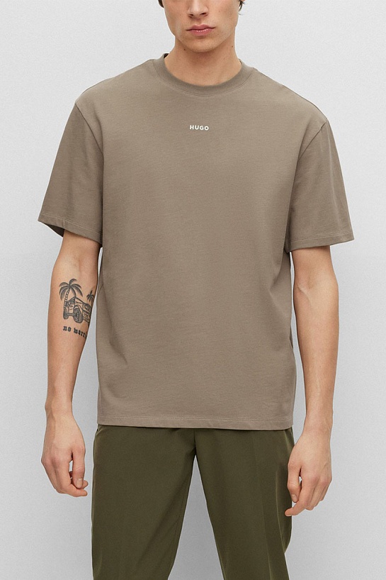 Мужская футболка Hugo Boss Dapolino - Brown