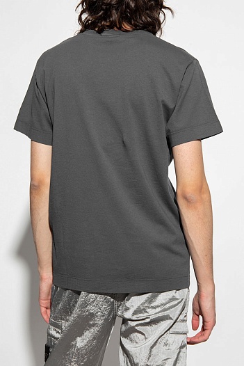 Футболка серого цвета Givenchy small logo   