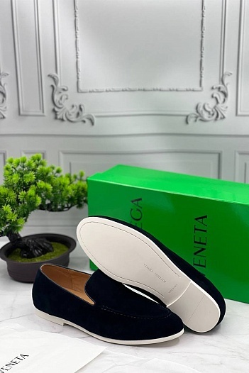 Мужские замшевые лоферы Bottega Veneta   