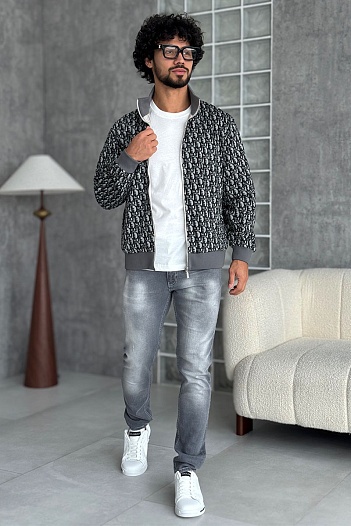 Мужская двусторонняя куртка Dior Oblique jacquard   