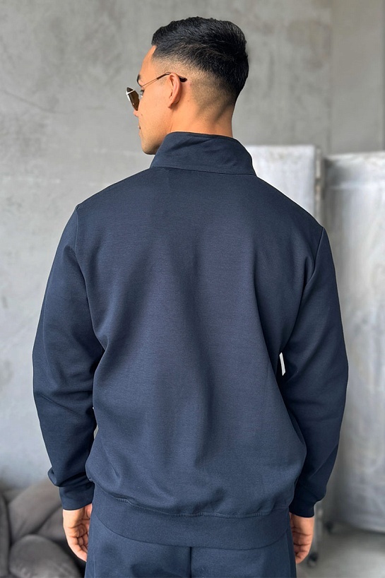 Кофта на молнии Armani Exchange тёмно-синего цвета