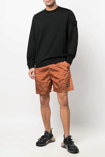 Чёрный свитшот Stone Island Shadow Project   