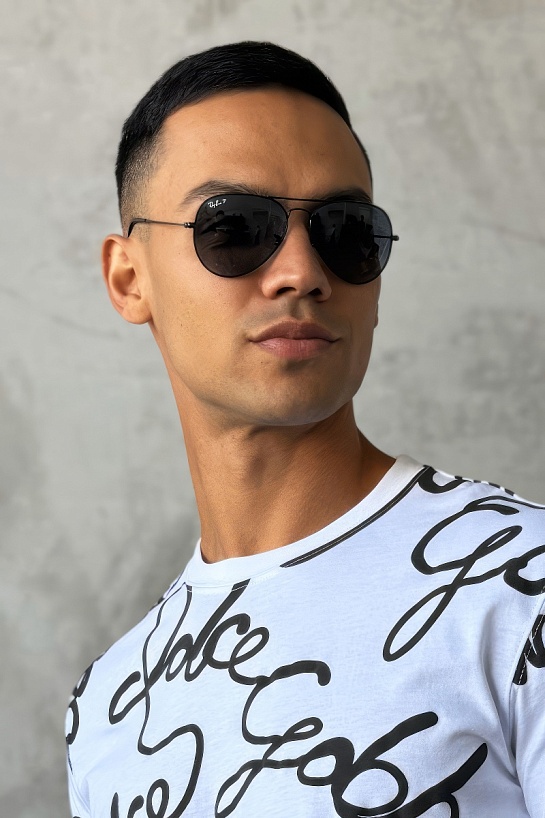 Солнцезащитные очки Ray-Ban Aviator Large Metal - Black