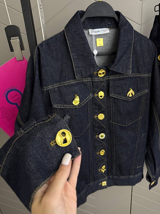 Женский джинсовый костюм Schiaparelli premium - Navy