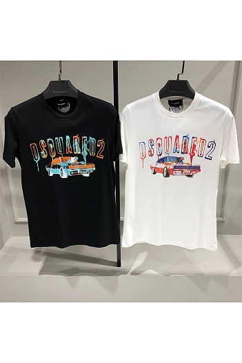 Мужская футболка Dsquared2 car-print - Black   